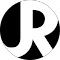 Logo stilizzato con le lettere 'J' e 'R' su sfondo nero, simbolo che rappresenta l'account Google di Giacomo Rossini, usato per fare recensione a cinque stelle per la sua esperienza con Coach dei Tarocchi per imparare a leggere i Tarocchi