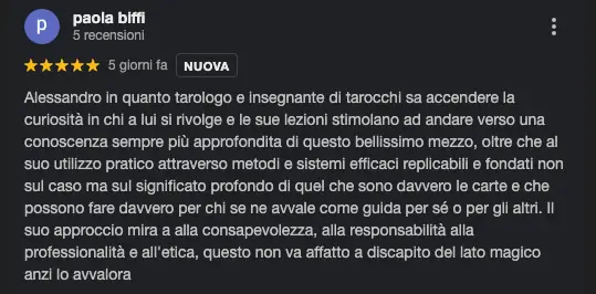 recensione Coach dei Tarocchi Paola Biffi